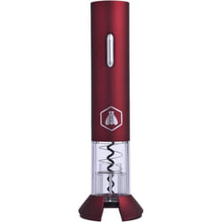 Tire-Bouchon Électrique - Laguiole - Modèle Élégant - Rouge - Support Coupe Capsule - Design Contemporain