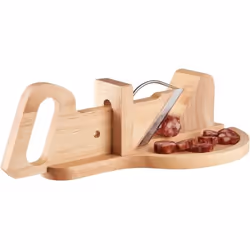 LAGUIOLE - Trancheuse à Saucisson et Charcuterie avec Plateau - bois dhévéa - marron