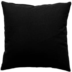tolinux Coussin uni effet Bachette Noir