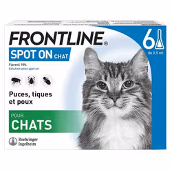 Frontline Spot-On Chat 6 Pipettes
