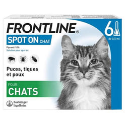 Frontline Spot-On Chat 6 Pipettes