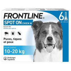 Frontline Spot-On Chien M (10-20 kg) 6 Pipettes