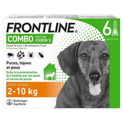 Frontline Combo Chien S (2-10 kg) 6 Pipettes
