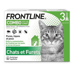 Antiparasite pour chat Frontline Combo (x3)