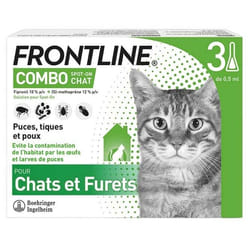 Frontline Combo Chats et Furets 3 Pipettes