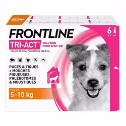 Frontline TRI-ACT Chiens 5-10 kg 6 Pipettes