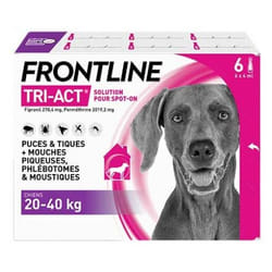 Frontline TRI-ACT Chiens 20-40 kg 6 Pipettes