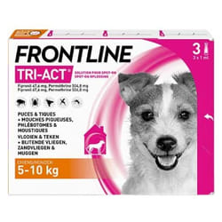 Frontline TRI-ACT Chiens 5-10 kg 3 Pipettes