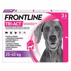 Frontline TRI-ACT Chiens 20-40 kg 3 Pipettes