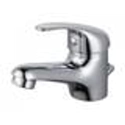 Mitigeur de lavabo chromé - Target - Base diamètre 42mm - Cartouche à disques céramique 35mm - Vidage à tirette