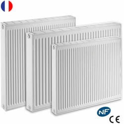 Radiateur eau chaude réversible Acier Blanc Type 21 Chauffage central De Dietrich Dimension - T21 hr L40xH60 514W