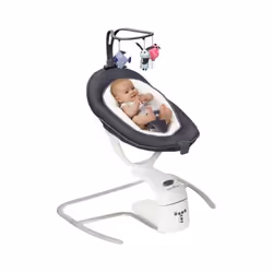 Confort et sécurité optimisés La balancelle BABYMOOV Swoon Motion Zinc allie ergonomie et bien-être pour bébé grâce à son ass ...