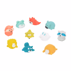 Badabulle Rigolos Splash Montagne x10, Animal de bain, Garçon/Fille, Polyvinyl chloride (PVC), Multicolore