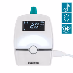 BabyMoov Premium Care Babyphone analogique Noir, Blanc