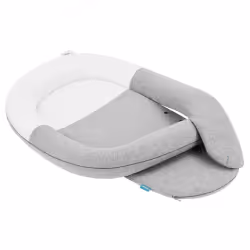 BabyMoov Cocon, Coton, Polyester, Polyuréthane, Lavable, Gris, Blanc