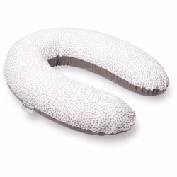 doomoo Coussin de Maternité et Coussin dAllaitement Buddy Ultra Confort Certifié Oeko-Tex Risotto Taupe