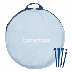 BabyMoov A038216 pare-soleil pour bébé Polyester Bleu, Blanc