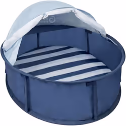 BABYMOOV Babyni marinière 2 en 1 aire de jeux et lit dappoint anti-UV FPS 50+ moustiquaire et auvent inclus système pop-up