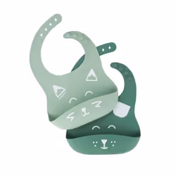 BabyMoov A007608, Bavoir étanche, Vert, 2 pièce(s)