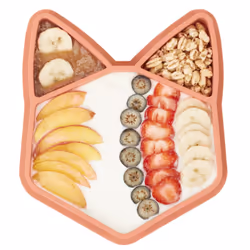 BabyMoov A005206, Assiette pour enfant en bas âge, Orange, Silicone