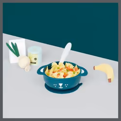 BabyMoov Tast' Isy Couverts pour enfants en bas âge Bleu, Marine Silicone