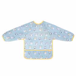 Badabulle Bavoir manches longues, Bavoir à manches, Bleu, Mâle, Enfant, 4 mois, 36 mois