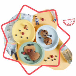 Badabulle Lot de 3 assiettes antidérapantes