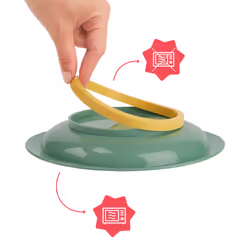 Badabulle Lot de 3 assiettes antidérapantes - Vue supplémentaire 4