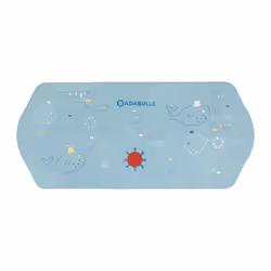 Badabulle Tapis de bain XXL avec témoin de température, Bleu, Image, Rectangulaire, Polyvinyl chloride (PVC), 40 x 91 cm, 2 c ...