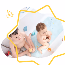 Badabulle Tapis de bain XXL avec témoin de température