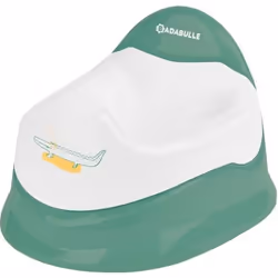 Badabulle Pot d'apprentissage avec cuvette amovible, Vert, Blanc, Polypropylène (PP), Image, Garçon/Fille, 1,5 an(s), 280 mm