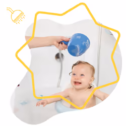 Badabulle Baby-Haarwaschbecher Polypropylène (PP) Coupe pour rincer le shampooing