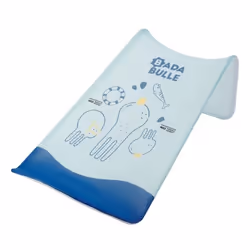 Badabulle Hamac de bain ergonomique, Bleu, Image, Rectangulaire, Métal, Polyester, Lavage en machine, 30 °C