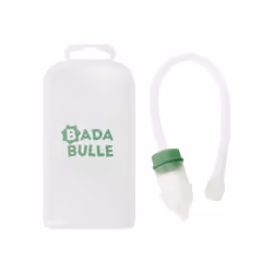 Badabulle MOUCHE-BÉBÉ MANUEL, Aspirateur nasal adulte, Vert, Blanc