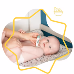 Badabulle Digitales Fieberthermometer Thermomètre par contact Vert, Blanc Sous le bras Boutons - Vue supplémentaire 2