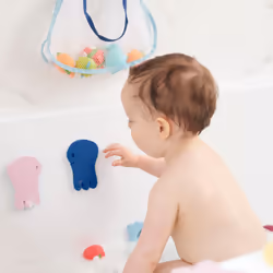 Badabulle 1 livre de bain et 1 marionnette + 20 stickers de bain