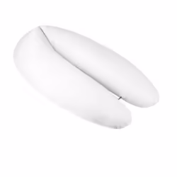 BabyMoov B.Love, Oreiller de grossesse en forme de U, Blanc, Relaxant, Sommeil, Monochromatique, Coton, Polyester
