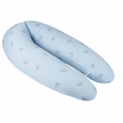 BabyMoov B.Love, Oreiller de grossesse en forme de U, Bleu, Relaxant, Sommeil, Motif, Coton, Polyester