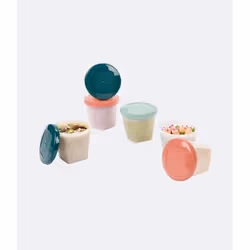 BabyMoov Babybols, contenant, Rond, 0,25 L, Multicolore, Plastique, Polyéthylène, 80 °C