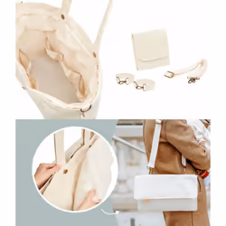 BabyMoov A043814 sac à couches Sac à main Beige Coton, Polyester