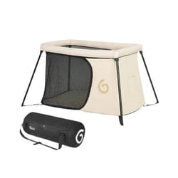 BabyMoov A035033 lit pliant pour bébé Beige, Noir