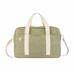 Badabulle Sac à langer Bowling - Grande Contenance 20L - Plan à langer et Attaches-poussette inclus Olive