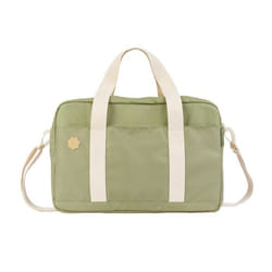 Badabulle Sac à langer Bowling - Grande Contenance 20L - Plan à langer et Attaches-poussette inclus Olive