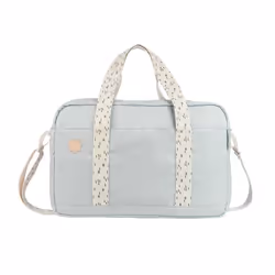 Badabulle Sac à langer Bowling - Grande Contenance 20L - Plan à langer et Attaches-poussette inclus Gris