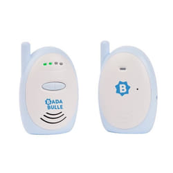 Badabulle Babyphone audio - Simple dutilisation - Portée 300m - Babyphone Compact - Alarme Sonore et Visuelle