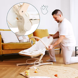 BabyMoov A012902 accessoire de balançoire et de transat pour bébé Bar à jouets Vert, Blanc, Bois Coton, Bois - Vue supplémentaire 2