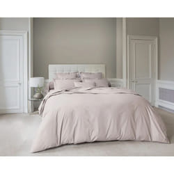 Anne de Solène Vexin housse de couette Rose, Blanc Coton 240 x 220 cm