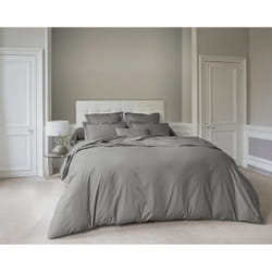 Anne de Solène Vexin housse de couette Gris Coton 260 x 240 cm