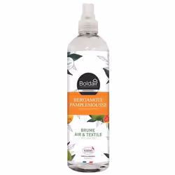 Boldair PV56079101, Pulvérisateur de rafraichissement d'air, Orange, Transparent, Bergamote, Pamplemousse, 400 ml, Pulvérisat ...