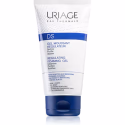 Pour démaquiller la peau irritée en l’apaisant, le gel Uriage DS Regulating Foaming Gel est idéal : il nettoie la peau e ...